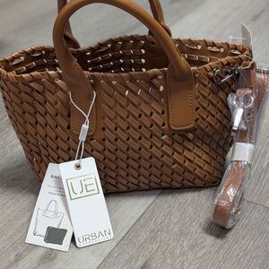 Urban Expressions Brown Woven Tote